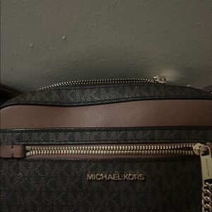 Michael Kors Black and Brown Men's Backpack
